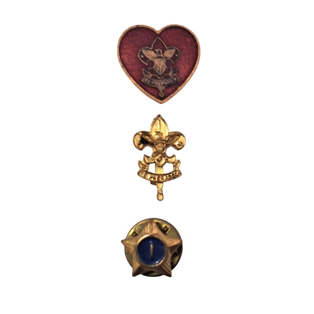 Vintage Boy Scouts Of America Parent Pin Lot of 3